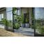 Anlehngewächshaus 'Qube Lean-to 68' 188 x 251 cm mit 3 mm Sicherheitsglas schwarz