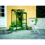 Verkleinertes Bild von Anlehngewächshaus 'Altan 2' 0,91 m² 69 x 132 cm 3 mm Blankglas grün