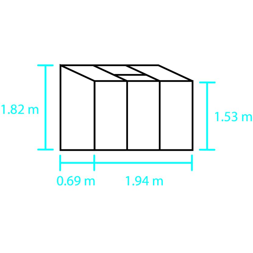 Fundament für 'Altan 3' 1,33 m² Gewächshaus