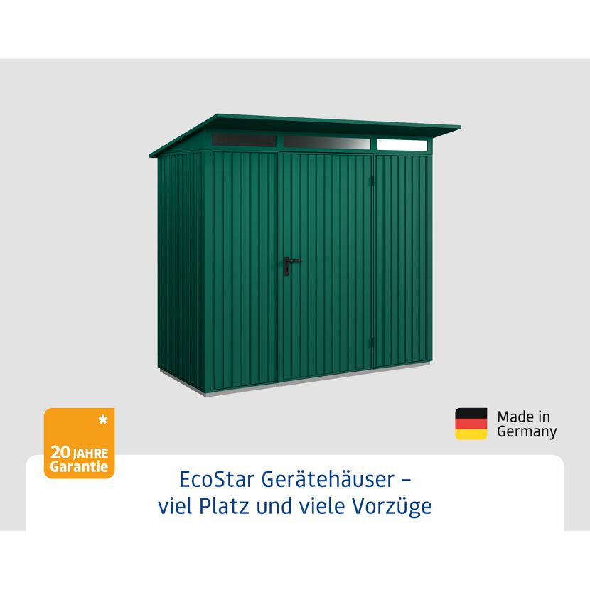EcoStar Gerätehaus moosgrün