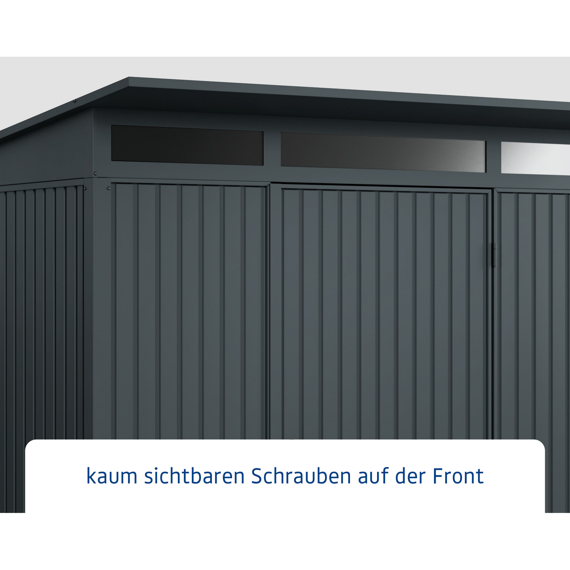 Gerätehaus 'Trend-P Typ 1' anthrazitgrau 238 x 107,8 cm, mit Einzeltür + product picture