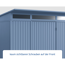 Verkleinertes Bild von Gerätehaus 'Trend-P Typ 2' taubenblau 238 x 238 cm, mit Doppeltür