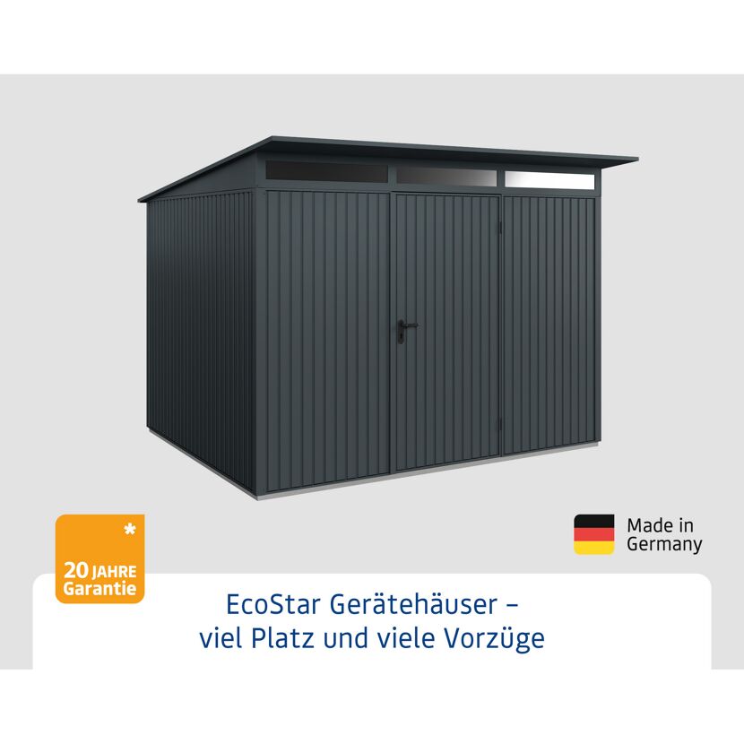 EcoStar Gerätehaus anthrazitgrau