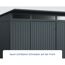 Anthrazitfarbenes Gerätehaus Ecostar GH