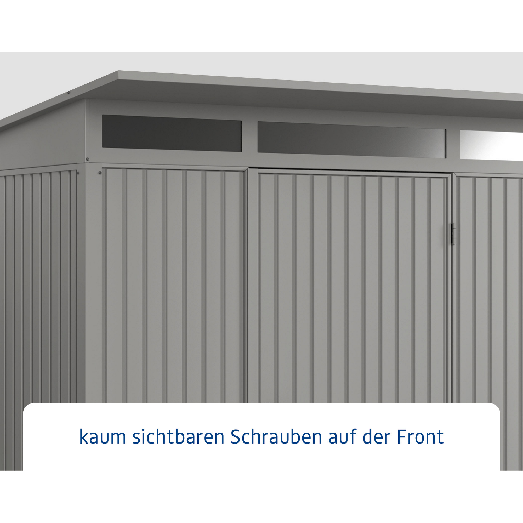 Gerätehaus 'Trend-P Typ 3' graualuminium 302,8 x 238 cm, mit Einzeltür + product picture
