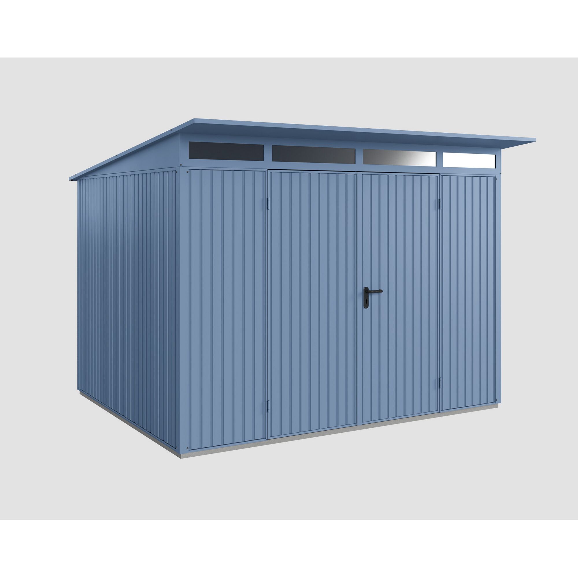 Blaues Gerätehaus Ecostar GH, taubenblau