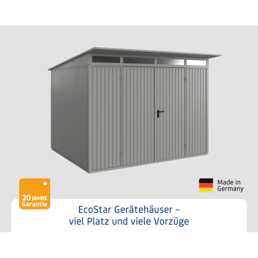EcoStar Gerätehaus in Anthrazit