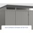 Graues Gerätehaus Ecostar GH mit kaum sichtbaren Schrauben