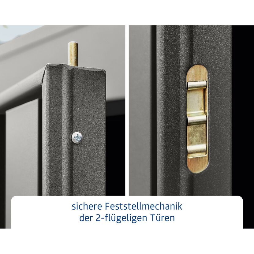Sicherheitsriegel an der Doppeltür