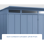 Verkleinertes Bild von Gerätehaus 'Elegant-P Typ 1' taubenblau 238 x 107,8 cm, mit Einzeltür