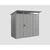 Graues Gerätehaus Ecostar GH aus Metall.