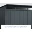 Anthrazitfarbenes Gerätehaus Ecostar GH