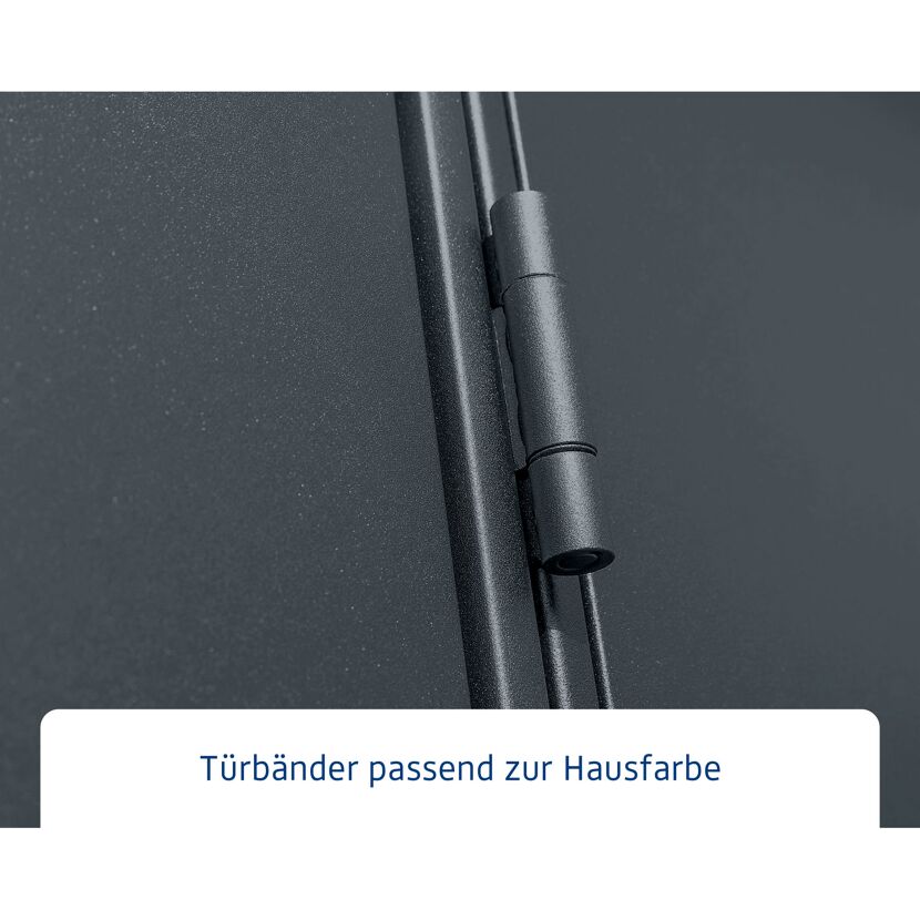 Anthrazitfarbenes Türband