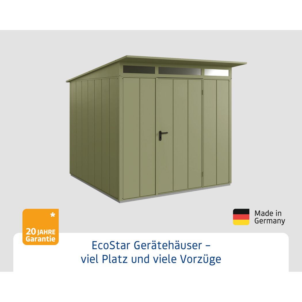 EcoStar Gerätehaus in Anthrazitgrau