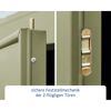 Nahaufnahme der sicheren Feststellmechanik der Flügeltüren