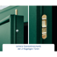 Verkleinertes Bild von Gerätehaus 'Elegant-P Typ 2' moosgrün 238 x 238 cm, mit Doppeltür
