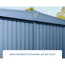Verkleinertes Bild von Gerätehaus 'Trend-S Typ 1' taubenblau 238 x 107,8 cm, mit Einzeltür