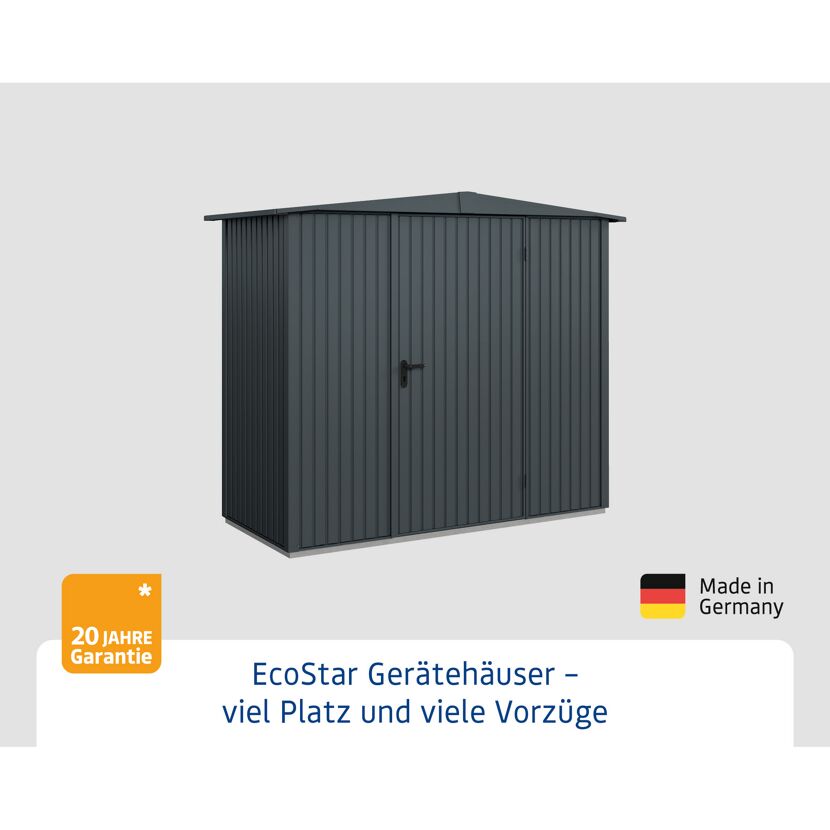 EcoStar Gerätehaus anthrazitgrau