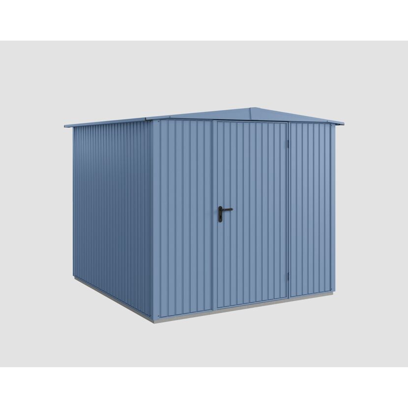 Blaues Metall-Gerätehaus Ecostar GH Trend-S Typ 2