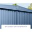 Ecostar Gartenhaus, Detailansicht der Front