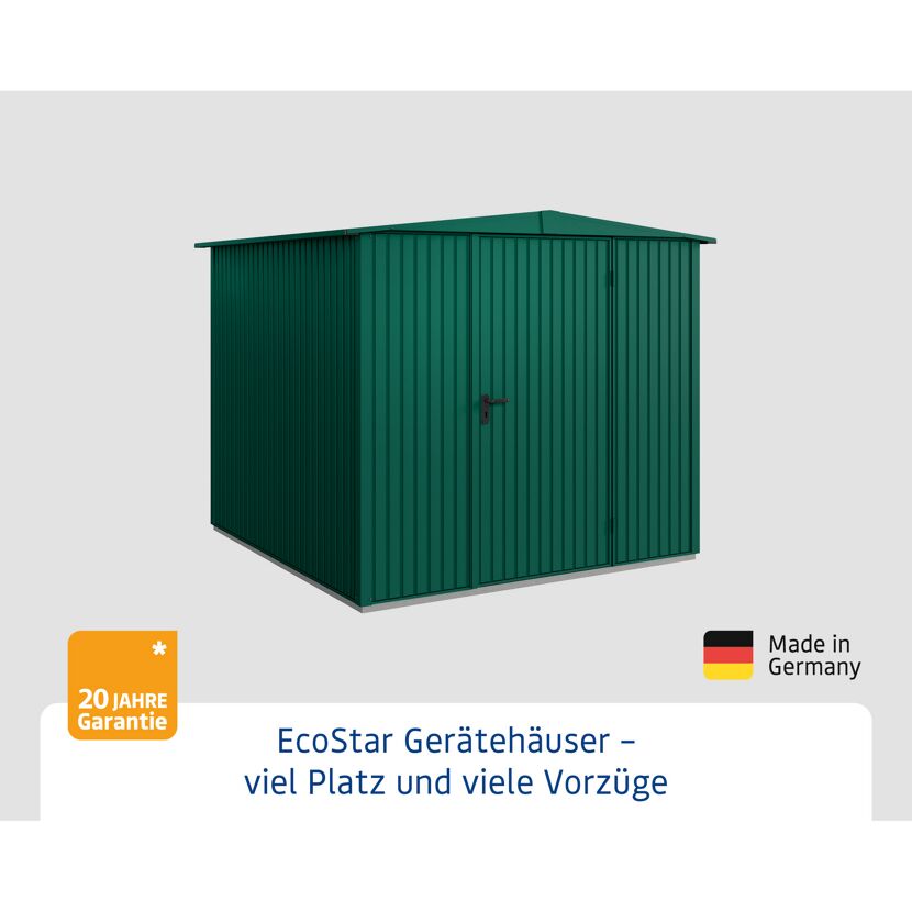 EcoStar Gerätehäuser grün