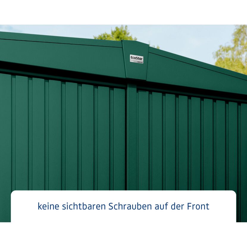 Ecostar Geräteschuppen, moosgrün