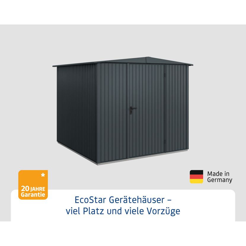 EcoStar Gerätehaus anthrazitgrau