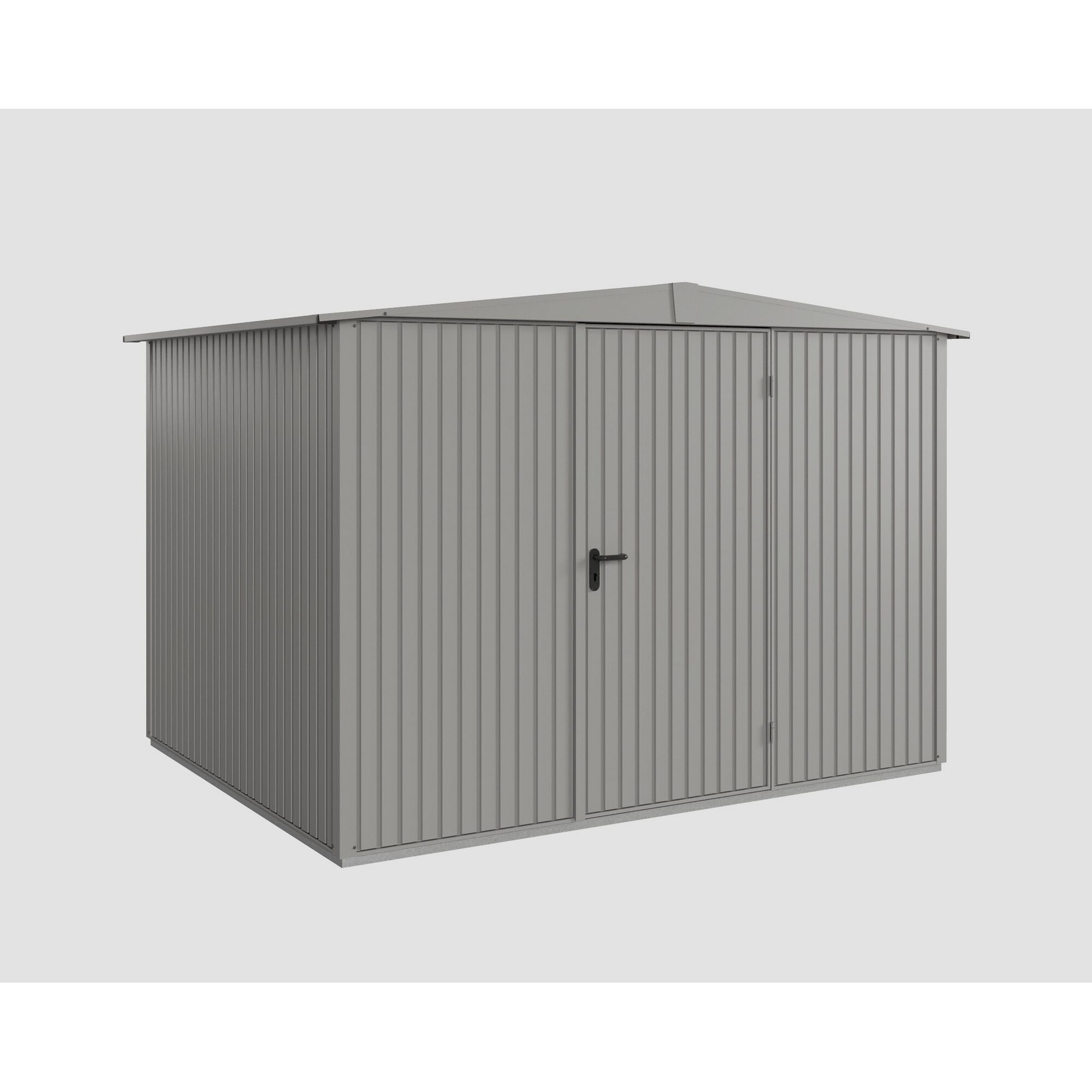 Graues Metall-Gerätehaus Ecostar GH