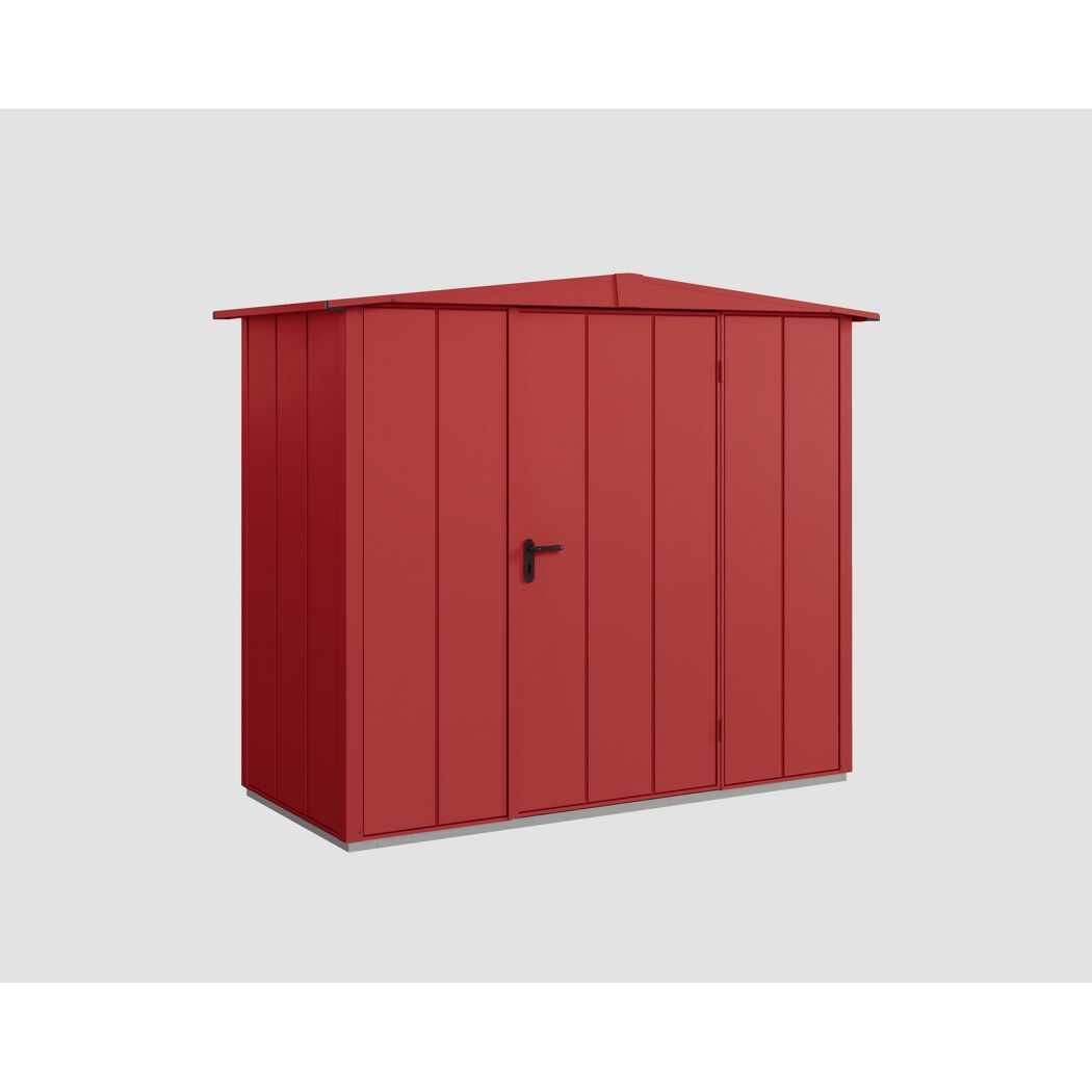 Rotes Metall-Geräteschuppen Ecostar GH