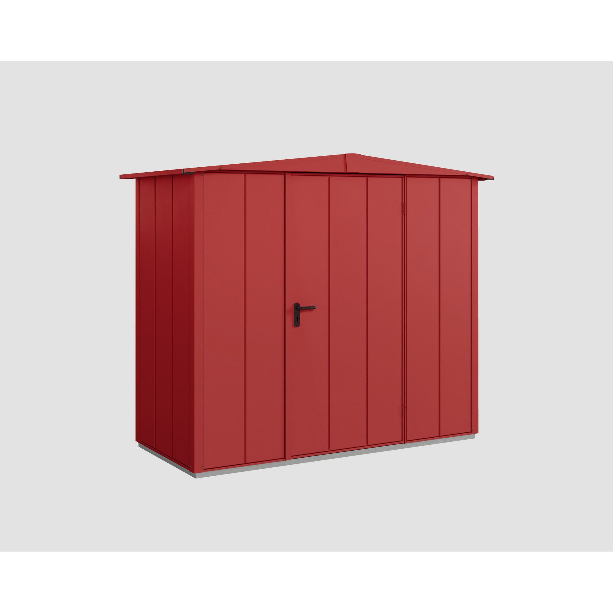 Rotes Metall-Geräteschuppen Ecostar GH