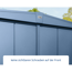 Verkleinertes Bild von Gerätehaus 'Elegant-S Typ 1' taubenblau 238 x 107,8 cm, mit Einzeltür