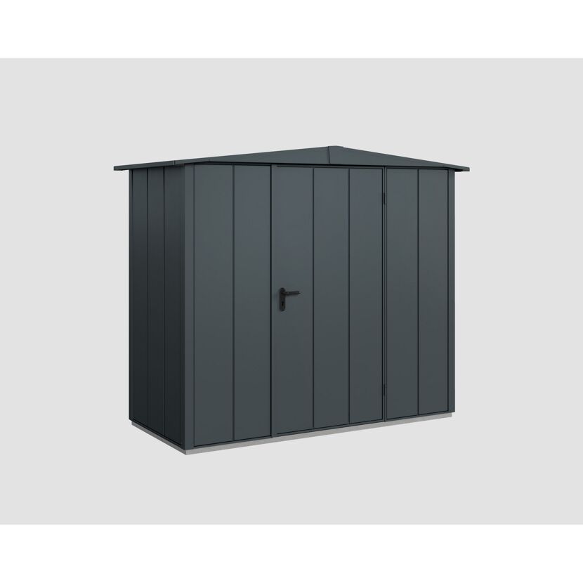 Anthrazitfarbenes Gerätehaus Ecostar GH