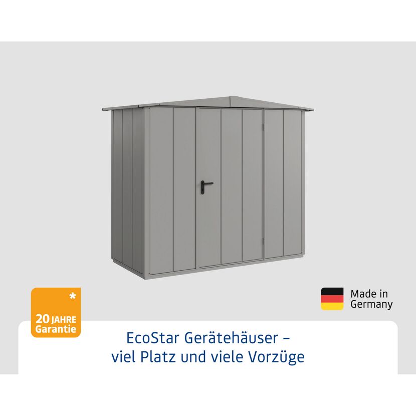 EcoStar Gerätehaus grau