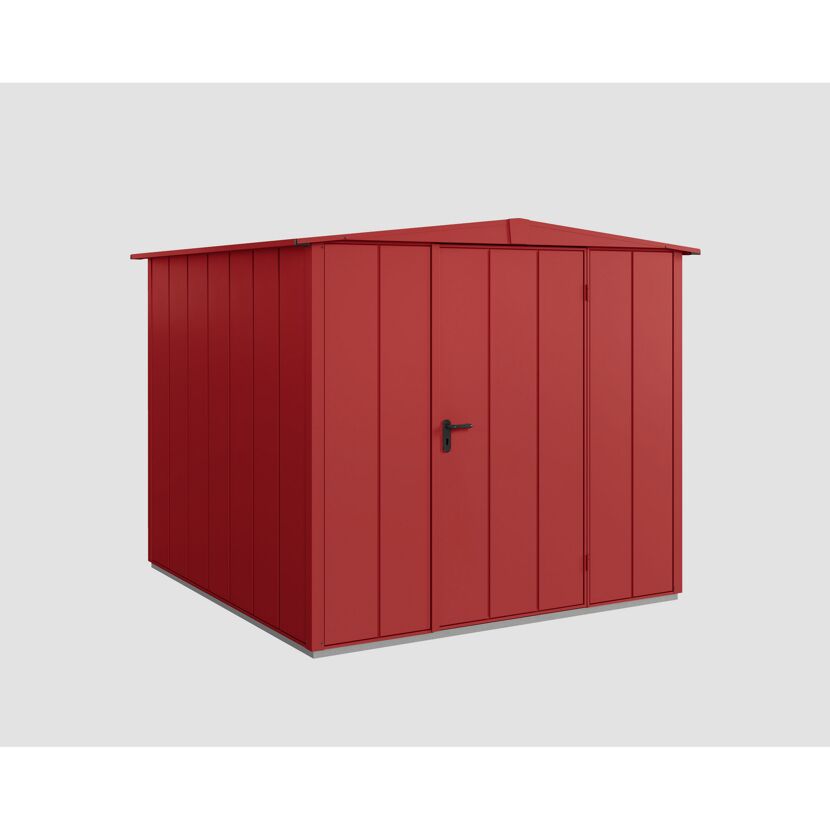 Rotes Metall-Gerätehaus Ecostar GH