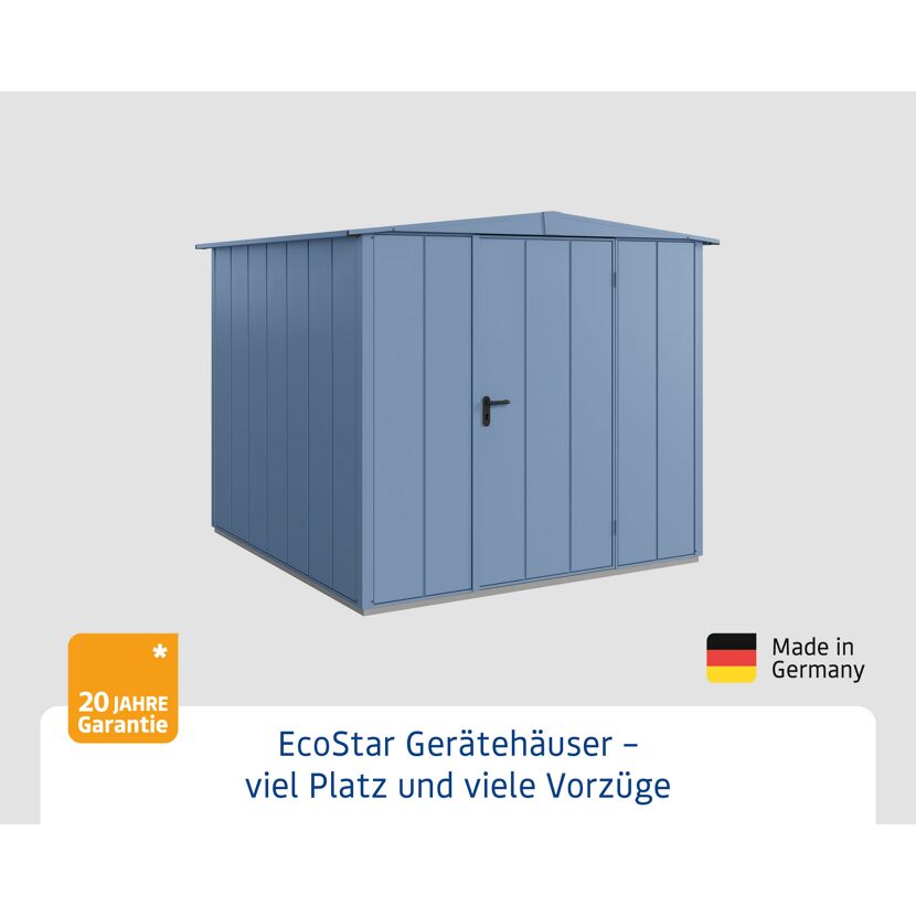 EcoStar Gerätehaus in Lila