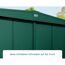 Ecostar Geräteschuppen, dunkelgrün, keine sichtbaren Schrauben