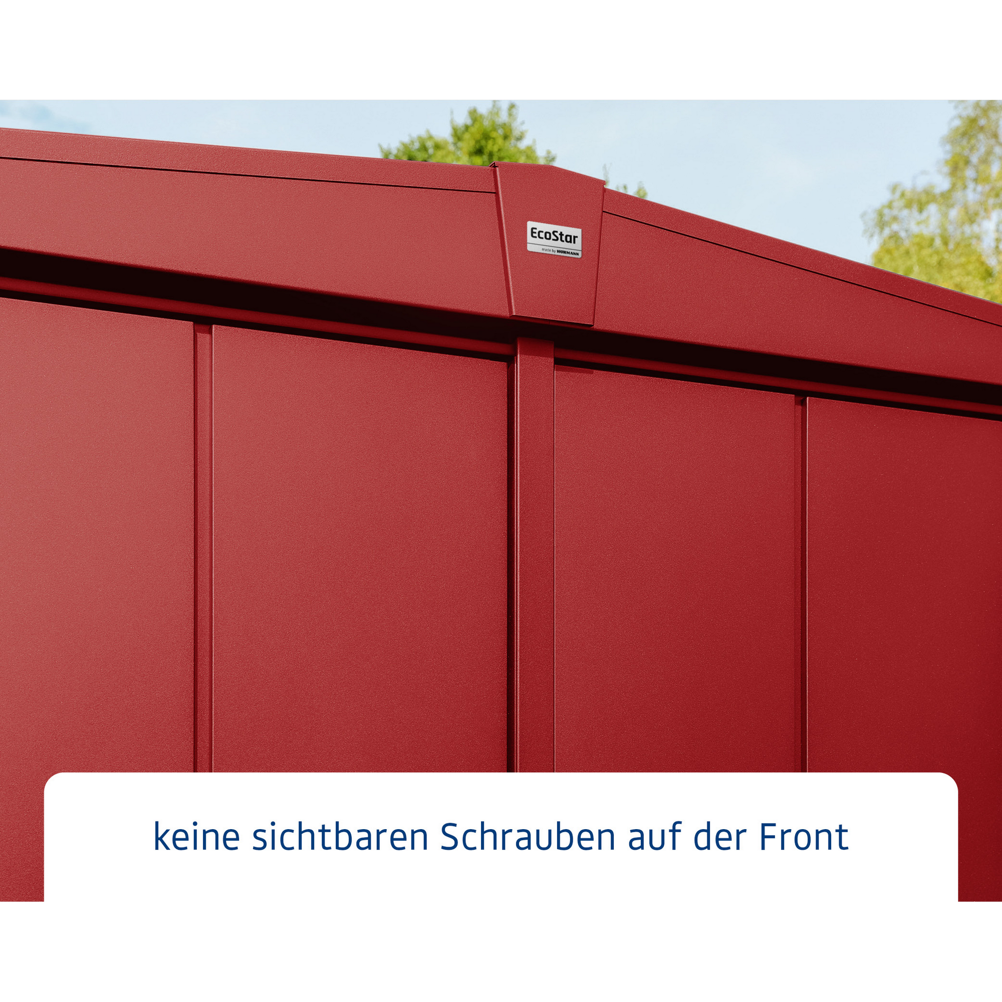 Gerätehaus 'Elegant-S Typ 3' purpurrot 302,8 x 238 cm, mit Einzeltür + product picture