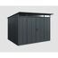 Anthrazitfarbenes Gartenhaus Ecostar GH Typ 3