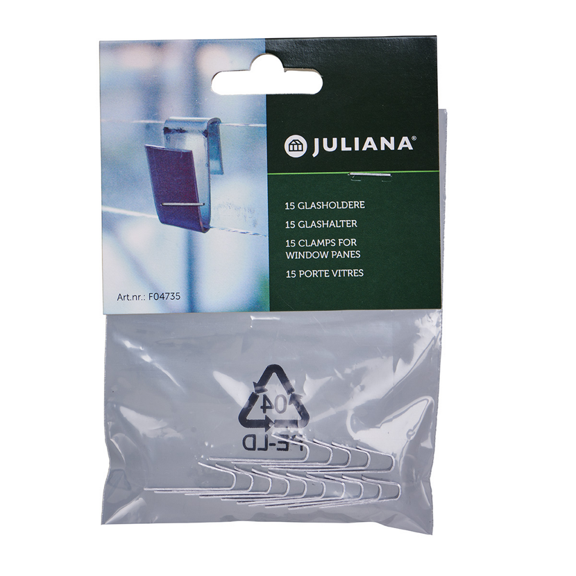 Juliana 15 Glashalter für Fensterscheiben