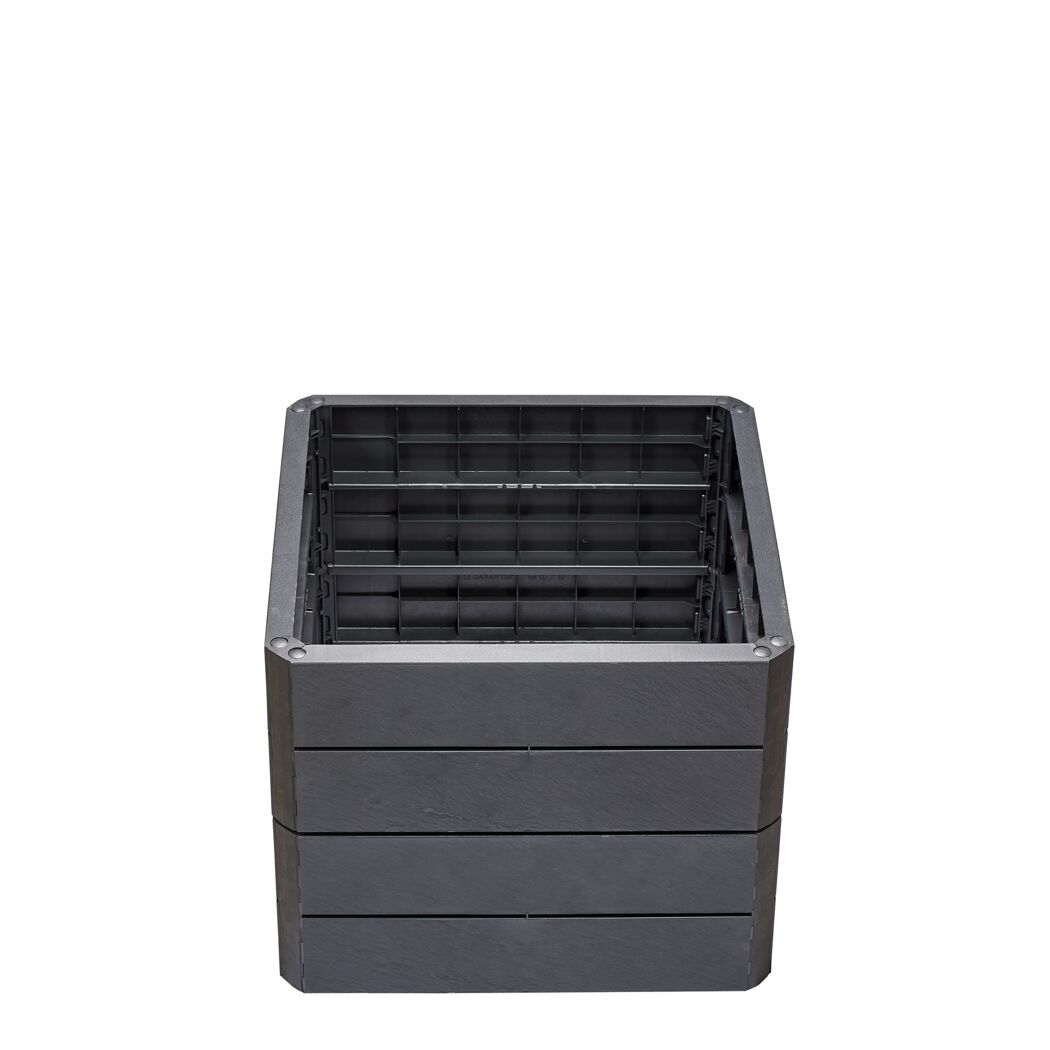 Graues Hochbeet ERGO QUADRO S 50 Stone