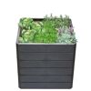 Hochbeet ERGO QUADRO L 75 Stone mit Kräutern und Kohl