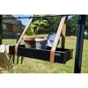 Schwarzes Juliana Alu-Regal mit Topfpflanze und Thermometer