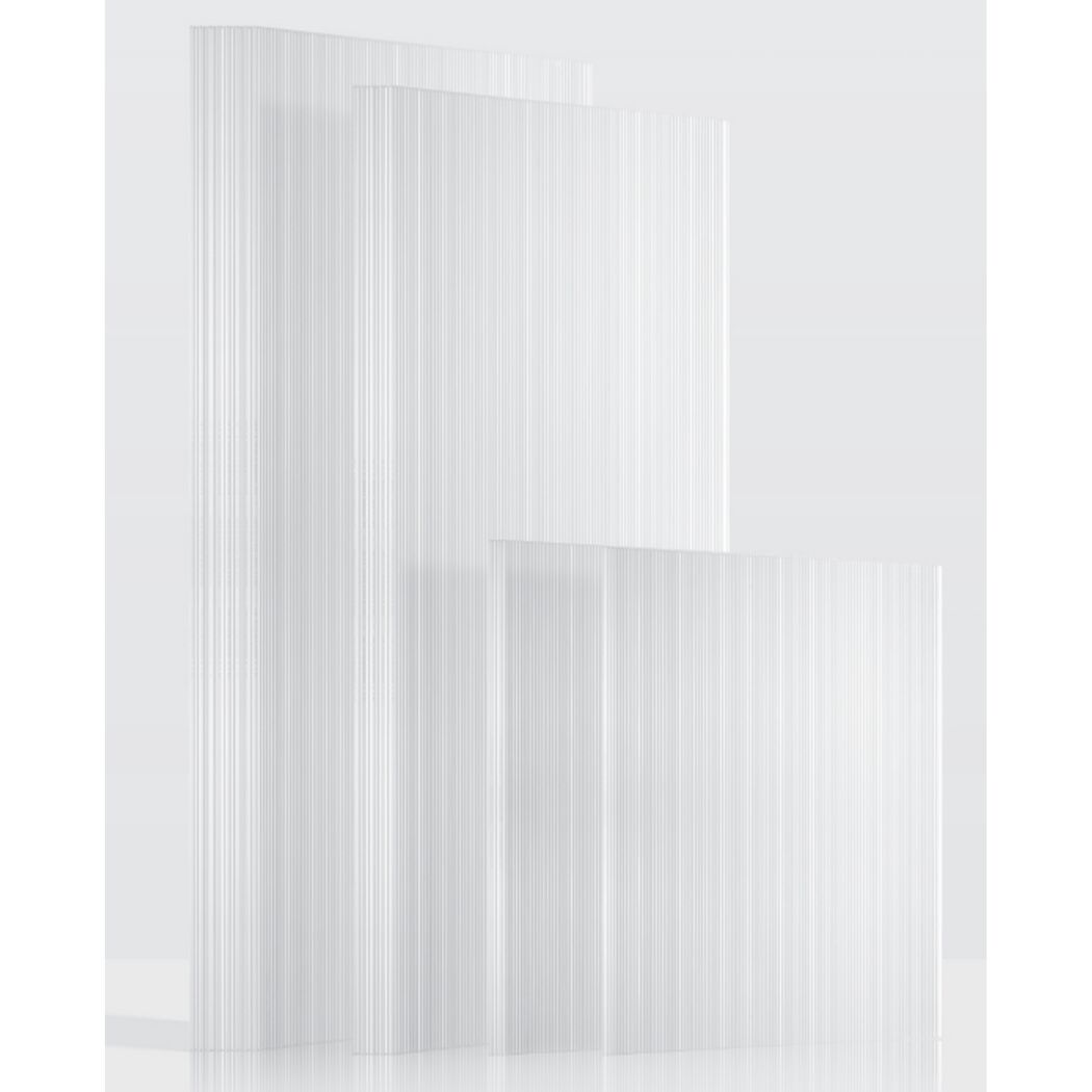 Gerippte Platten aus Polycarbonat