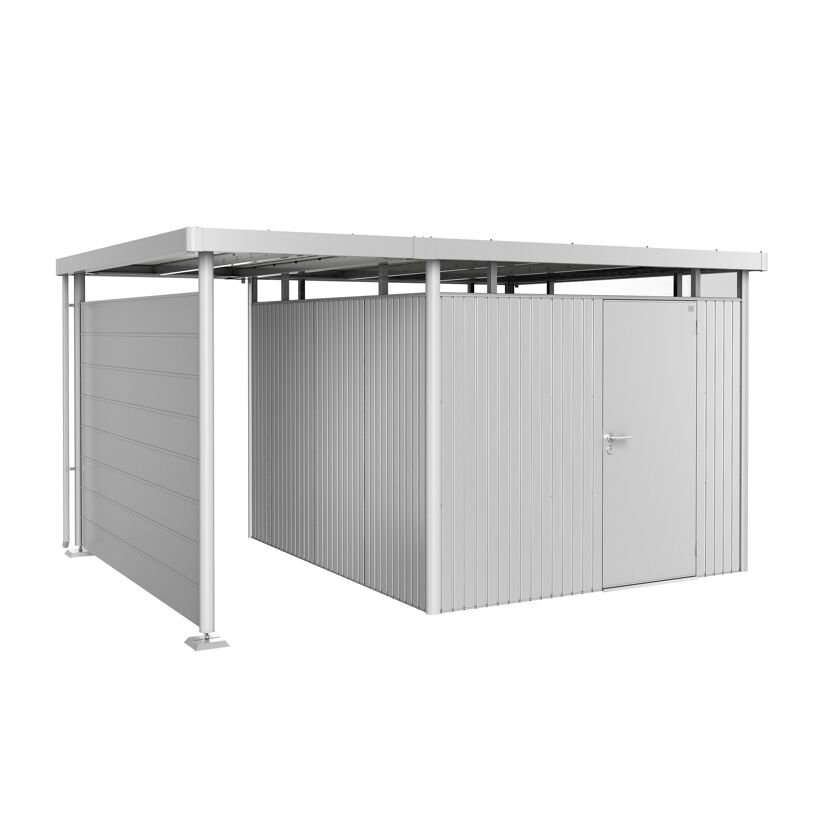 Gerätehaus S-Dach HighLine 5 silber