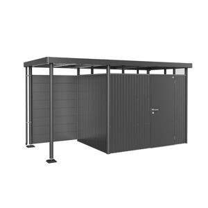 Rückwand für Seitendach Größe S zu Gerätehaus 'HighLine' Größe H2-H5 dunkelgrau-metallic