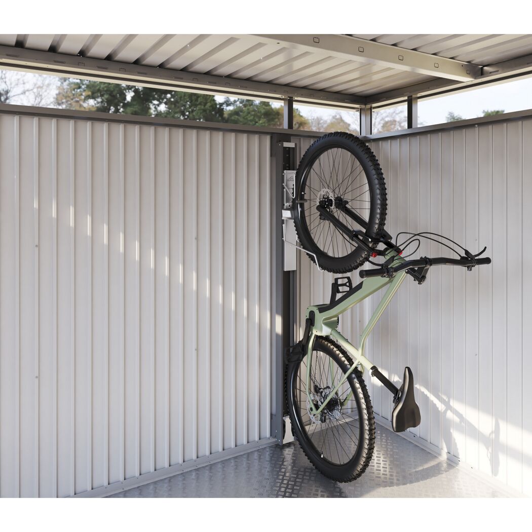 Fahrradhalter dunkelgrau-metallic für Gerätehaus