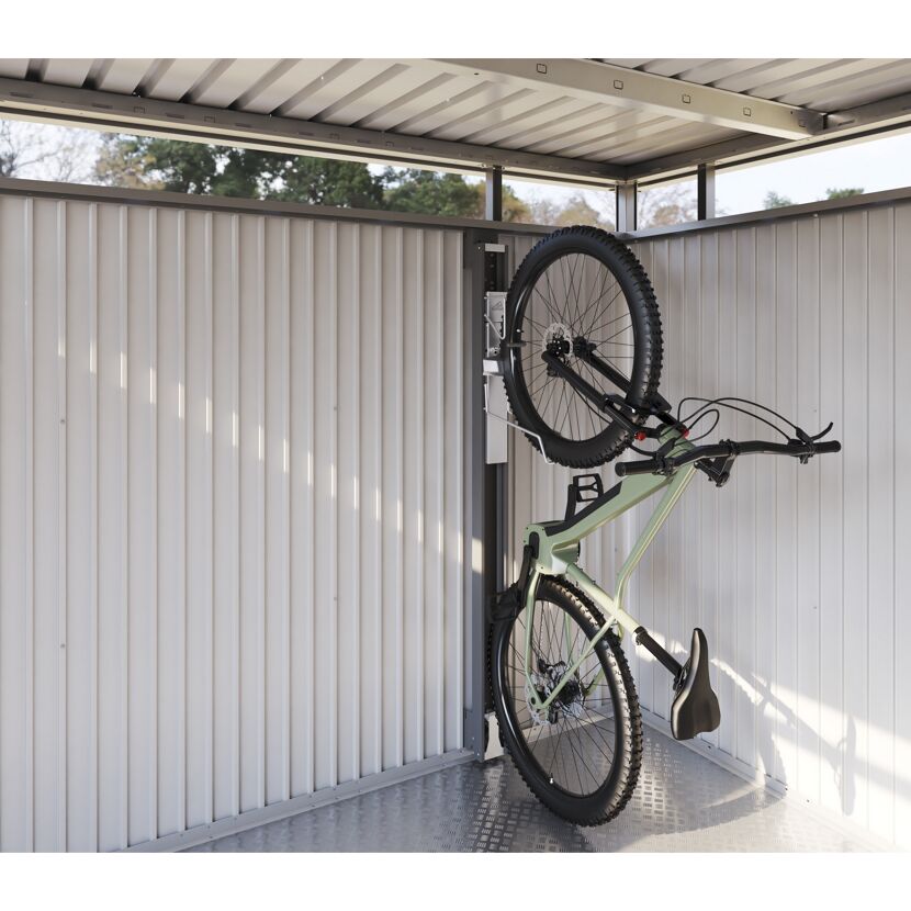 Fahrradhalter dunkelgrau-metallic für Gerätehaus