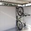 Fahrrad an Bikelift Montageset in Gerätehaus