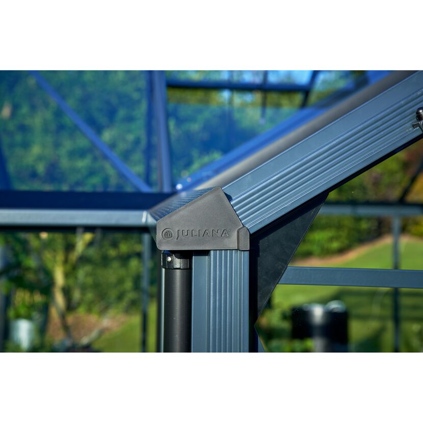 Gewächshaus-Detail mit Juliana-Logo