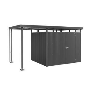 Seitendach Größe S zu Gerätehaus 'HighLine' Größe H3 dunkelgrau-metallic